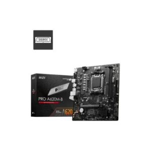 VADE FARKSIZ 12 TAKSİT / MSI Pro A620M-B AMD A620 AM5 Soket DDR5 6800(OC)MHz mATX Anakart