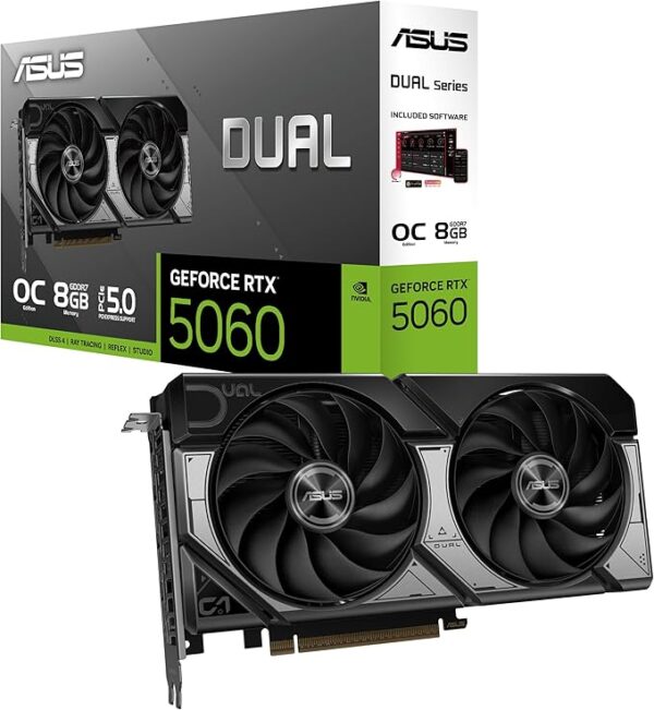 VADE FARKSIZ 12 TAKSİT / Asus RTX 5060 Dual OC Edition DUAL-RTX5060-O8G 128 Bit GDDR7 8 GB Ekran Kartı