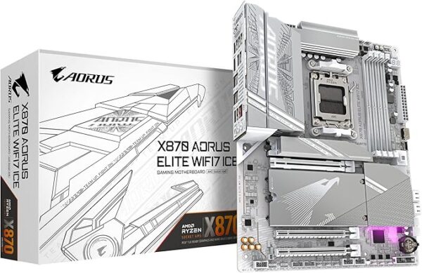 VADE FARKSIZ 12 TAKSİT / GIGABYTE X870 AORUS ELITE WIFI7 ICE AMD AM5 ATX Gaming Anakart