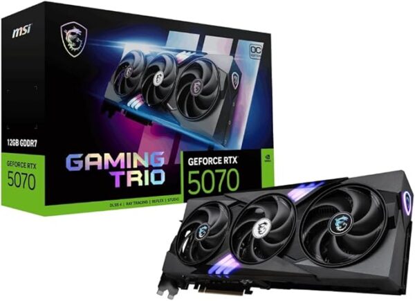 VADE FARKSIZ 12 TAKSİT / MSI RTX 5070 12G Gaming Trio OC G5070-12GTC 192 Bit GDDR7 12 GB Ekran Kartı