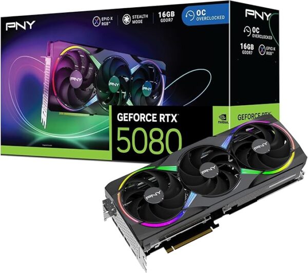 VADE FARKSIZ 12 TAKSİT / Pny RTX 5080 ARGB OC VCG508016TFXXPB1-O 256 Bit GDDR7 16 GB Ekran Kartı