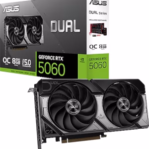 VADE FARKSIZ 12 TAKSİT / Asus RTX 5060 Dual OC Edition DUAL-RTX5060-O8G 128 Bit GDDR7 8 GB Ekran Kartı