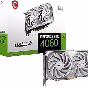 VADE FARKSIZ 12 TAKSİT / MSI RTX 4060 Ventus 2X White 8G OC 128 Bit GDDR6 8 GB Ekran Kartı