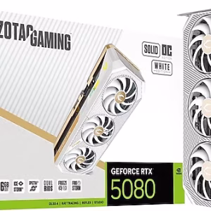 VADE FARKSIZ 12 TAKSİT / Zotac RTX 5080 Gaming Solid OC White Edition ZT-B50800Q-10P 256 Bit GDDR7 16 GB Ekran Kartı